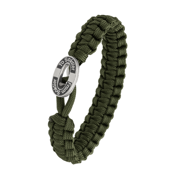 FSTS grønt armbånd m sølv lås 11, von Aagaard