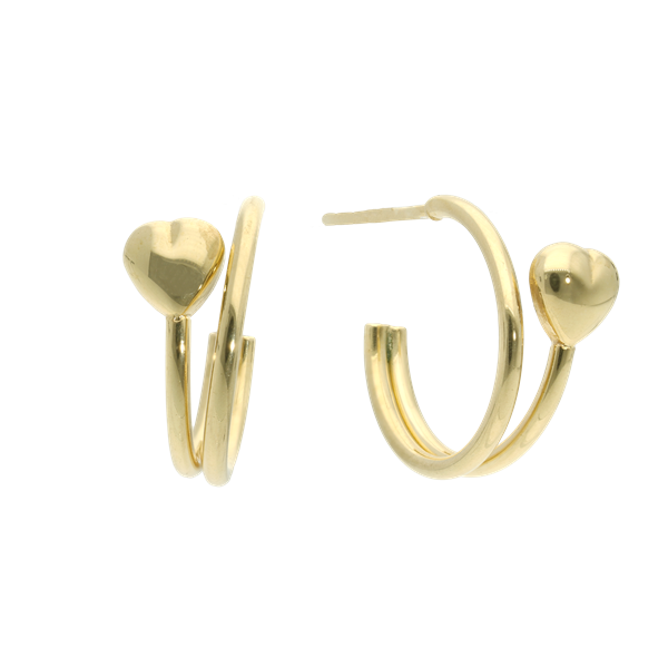 Halvcreoler soft Heart, von Aagaard