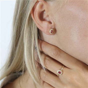 Ring, 8k, Rubin/Diamanter, von Aagaard