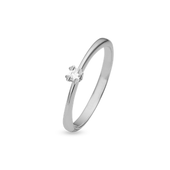 MARY Ring sølv LG DIAM 0,05CT W/VS, von Aagaard