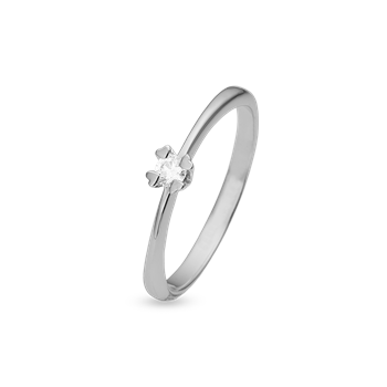 MARY Ring sølv LG DIAM 0,10CT W/VS, von Aagaard