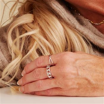 Ring, Kryds, sølv, von Aagaard