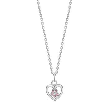 Rhd. sølvvedhæng hjerte m. cz, von Noa Kids