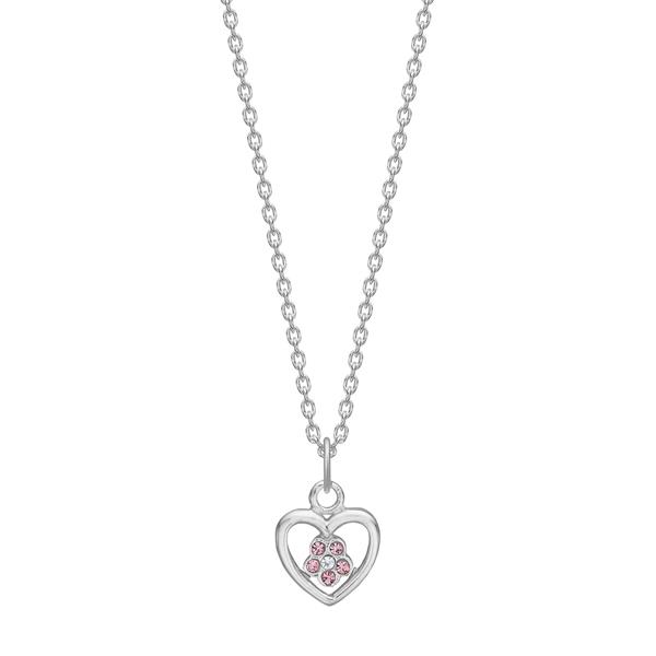 Rhd. sølvvedhæng hjerte m. cz, von Noa Kids