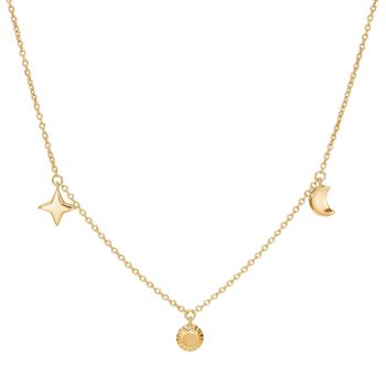 Forgyldt sølv halskæde UNIVERSE52, von Nordahl