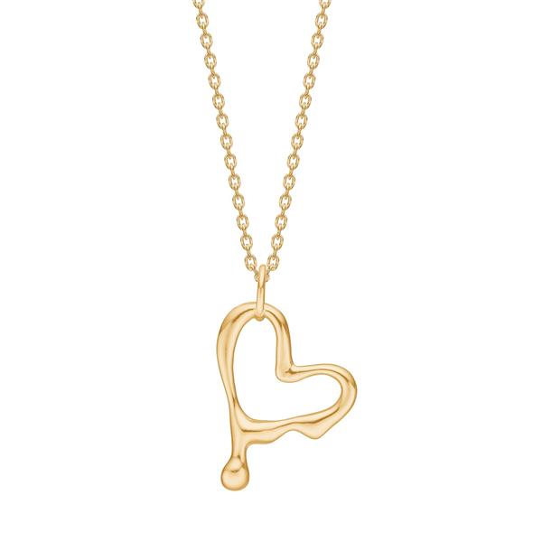 Forgyldt sølv halskæde FLUID52, von Nordahl