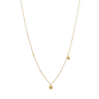 Forgyldt sølv halskæde RIPPLES52, von Nordahl