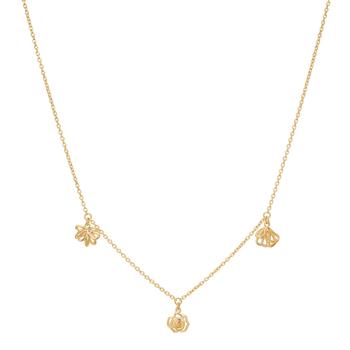 Forgyldt sølv halskæde BLOSSOM52, von Nordahl