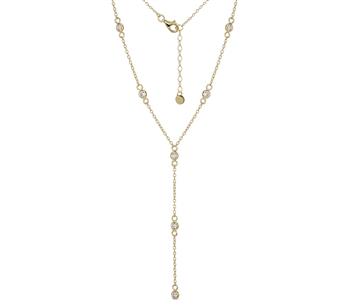 Y-kæde sølv forgyldt zirkonia, von L&G