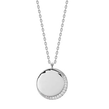 Rhd. sølv halskæde rund SARANOR, von Joanli Nor