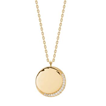 Forgyldt sølv halskæde rund SARANOR, von Joanli Nor