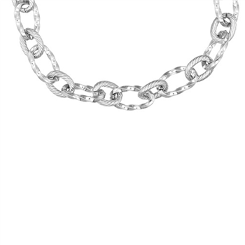Halskæde i stål Chunky, von Blicher Fuglsang