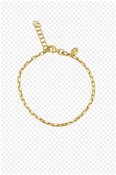 Armbånd sølv forgyldt anker firkant, von L&G