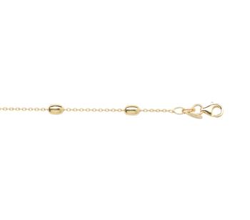 Armbånd sølvforgyldt bønne - oliven kæde, von L&G
