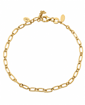 Armbånd sølv forgyldt lang anker, von L&G
