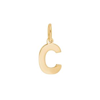 Forg. sølvvedhæng bogstav - C , von Siersbøl
