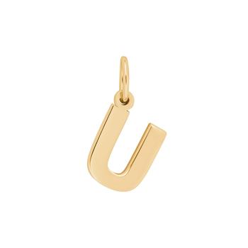 Forg. sølvvedhæng bogstav - U , von Siersbøl