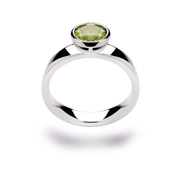 925/- Ring blank, peridot 1,30ct, von Bastian Inverun