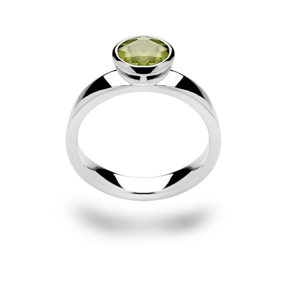 925/- Ring, rho. blank, peridot 1.30ct, von Bastian Inverun