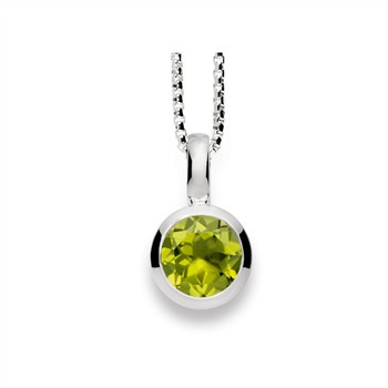 925/- Vedhæng blank, peridot 1.30ct, von Bastian Inverun