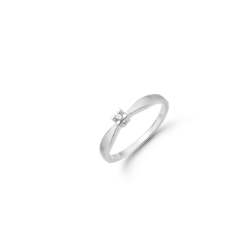 ETERNITY Sølv D.RING  1X0,03CT WSI 4/GRA, von Aagaard
