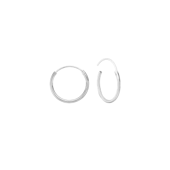 RHOD. SØLV CREOL 12 MM, TRÅD 1 MM MASSIV, von Aagaard