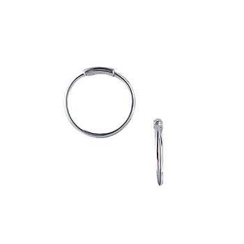 RHOD. SØLV CREOL 15,5mm TRÅD 1MM VRID, von Aagaard