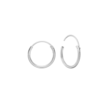 RHOD. SØLV CREOL 15 MM, TRÅD 1,2 MM M/VI, von Aagaard