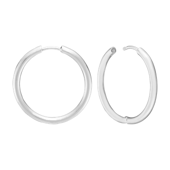 RHOD. SØLV CREOL  28 MM TRÅD 2,5 MM M/KL, von Aagaard