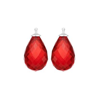 Glas facetteret farve20 m/rh sølv - par, von Heinzendorff