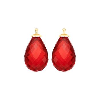 Glas facetteret farve20 m/fg sølv - par, von Heinzendorff