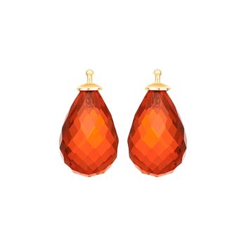 Glas facetteret farve68 m/fg sølv - par, von Heinzendorff