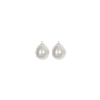 Mallorca Perlen Barock Farbe07 mit Rh Silber - Paar, von Heinzendorff