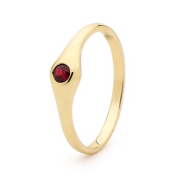 Ring with ruby, from Bee