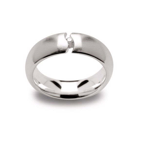 925/- Ringmatte, Durchm. 0,03 CT W-SI, von Bastian Inverun