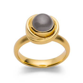 925/- Ring, mat fg, månesten 2,31ct, von Bastian Inverun