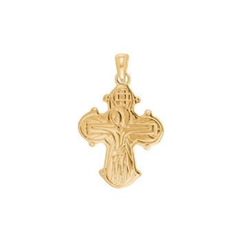 14kt. dagmarkors m/Færøsk fadervor 20mm , von Siersbøl