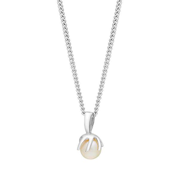 Rhod. sølvvedhæng SWING m/FWP 12mm inkl. kæde, von Siersbøl