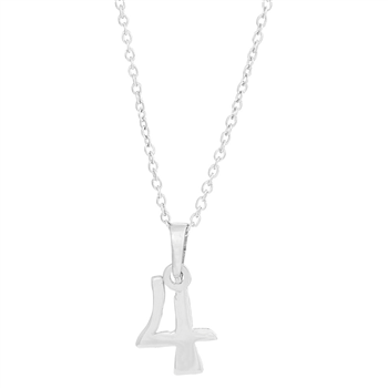 SIERSBØL sølv rhod. vedhæng 4 inkl. kæde, von Siersbøl