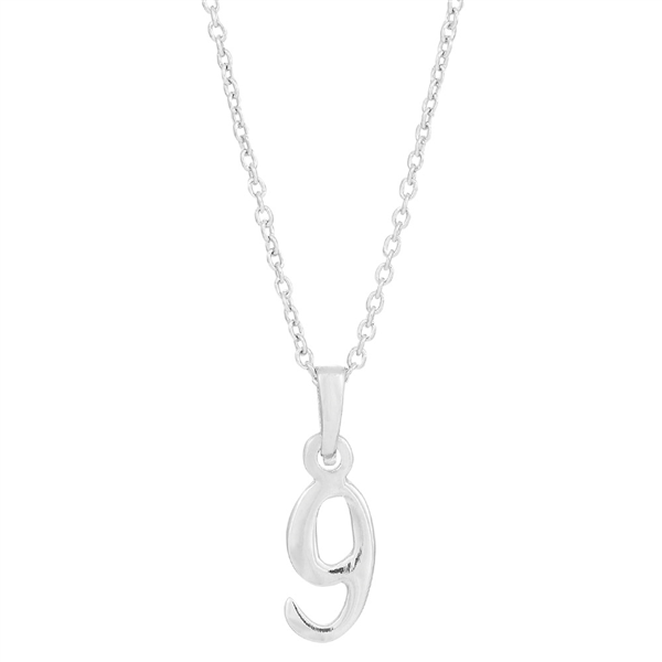 SIERSBØL sølv rhod. vedhæng 9 inkl. kæde, von Siersbøl