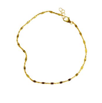 9kt Anker Mirror Armbånd eller halskæde i 1,9mm bredde 50cm, von San - Links of Joy