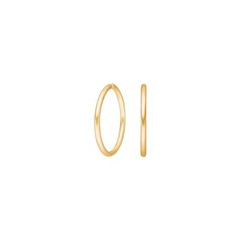 Forgyldt sølv creol 16mm udvendigt, von Siersbøl