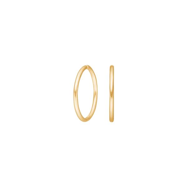 Forgyldt sølv creol 16mm udvendigt, von Siersbøl