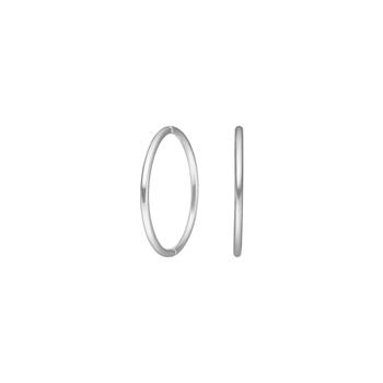 Rhod. sølv creol 18 mm udvendigt, von Siersbøl