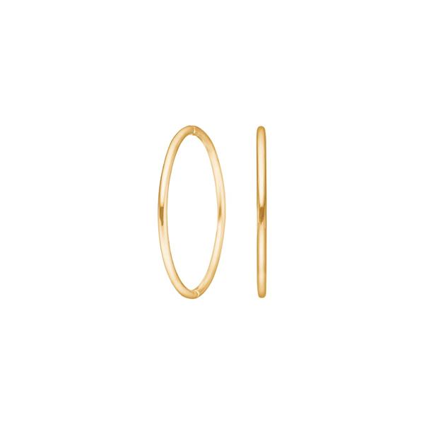 Forgyldt sølv creol 22 mm udvendigt, von Siersbøl