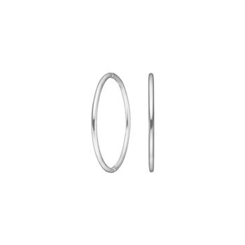 Rhod. sølv creol 22 mm udvendigt, von Siersbøl