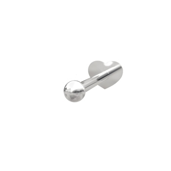 Rhd. Silber Labret piercing Kugel 2mm massiv PIERCE52, von Nordahl