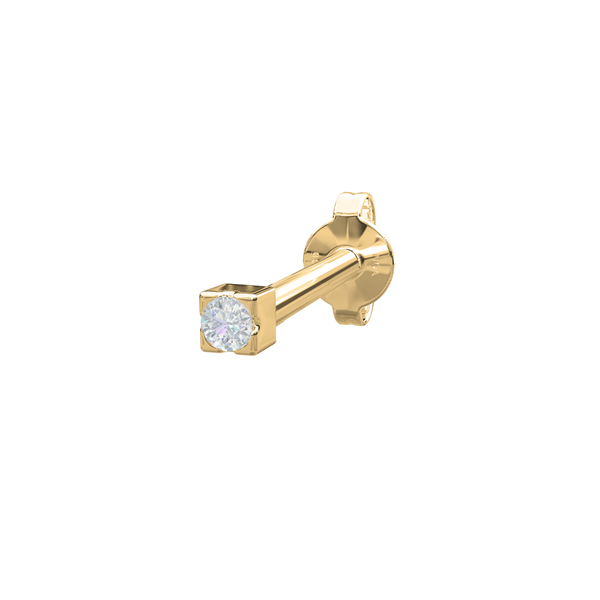 14kt. guldørestik m/1 dia 0,004ct 1,5mm PIERCE52 1, von Nordahl