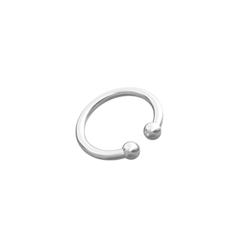 Rhod. sølvearcuff PIERCE52 1 stk., von Nordahl