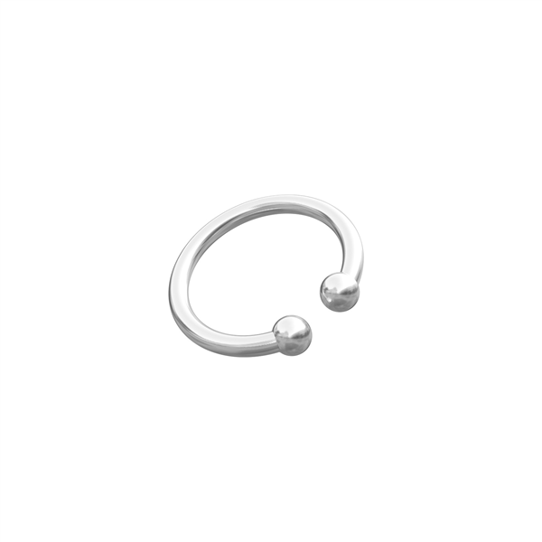 Rhod. sølvearcuff PIERCE52 1 stk., von Nordahl